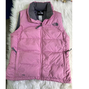 The North Face Nuptse Vest 700 Puffer Goose Down Insulated Pink Sz S